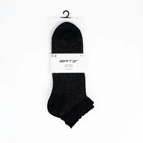 BATZ LifeStyle 2 pár Grace (black/black) zokni