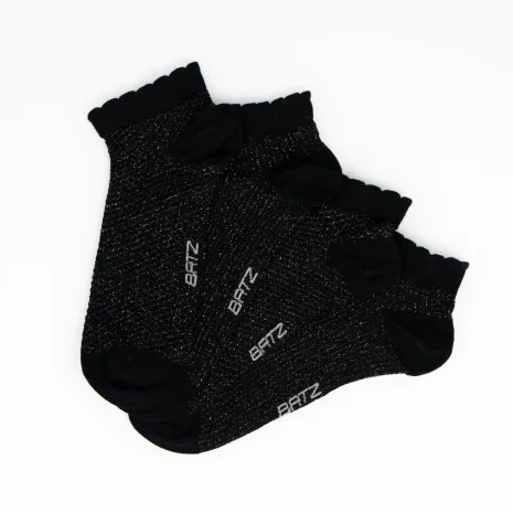 BATZ LifeStyle 2 pár Grace (black/black) zokni