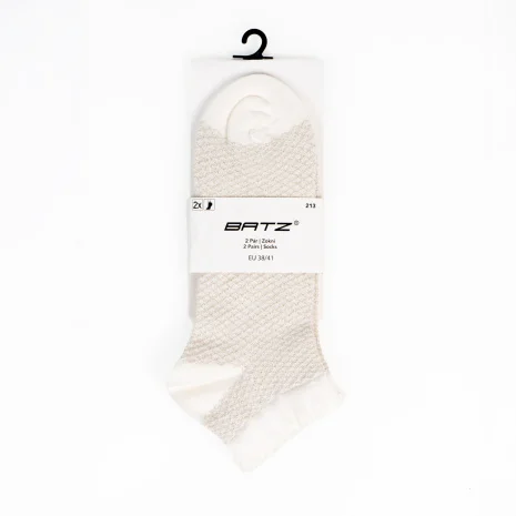 BATZ LifeStyle 2 pár Grace (ecru/ecru) zokni
