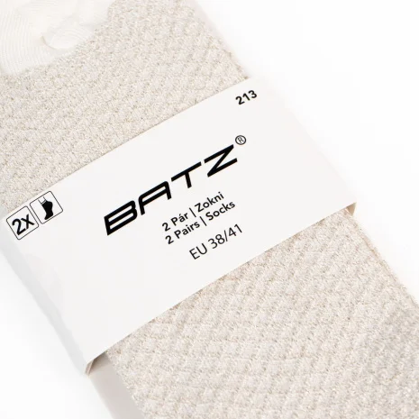 BATZ LifeStyle 2 pár Grace (ecru/ecru) zokni